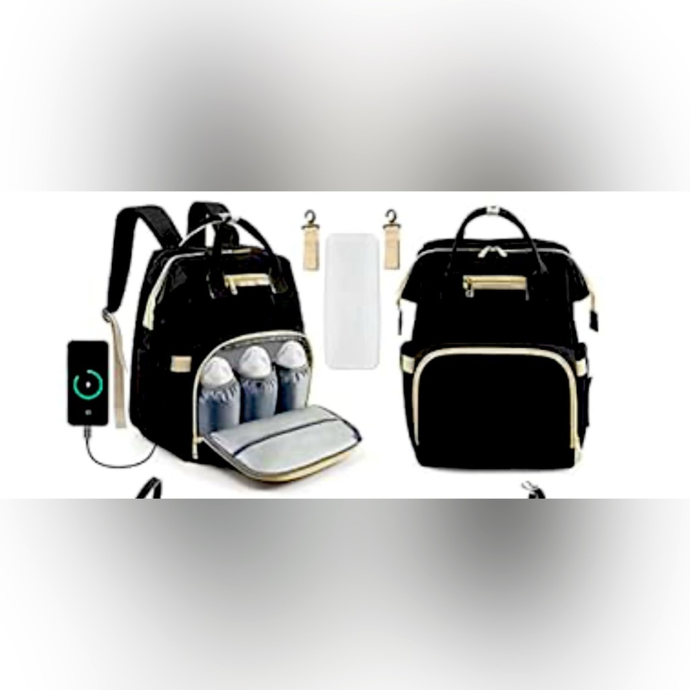 Diaper Bag, Multifunction Waterproof Large Travel Baby Changing Back Pack